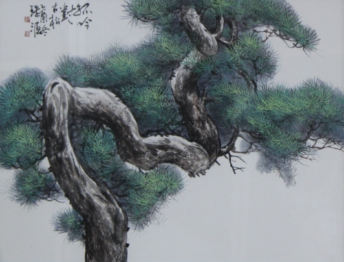 고음대고송(孤吟對古松)